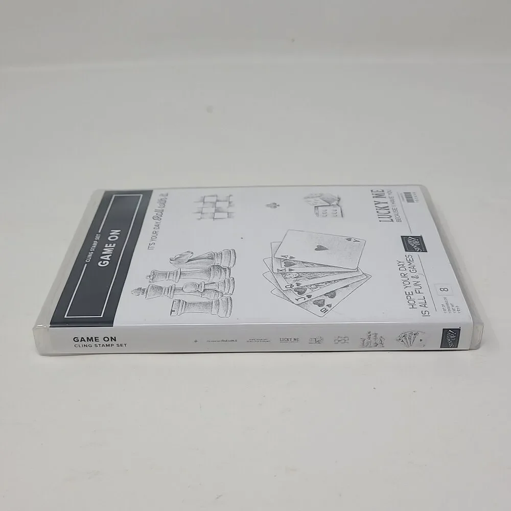 Stampin Up Game On Rubber Stamps Set Chess Casino Cards Dice Lucky Me